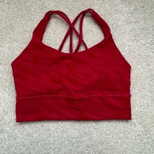 Red Women's Sports Bra